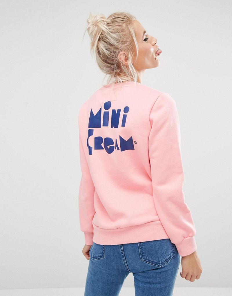 Mini Cream Sweatshirt With Chest Patch